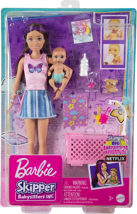Image du produit Barbie Coffret Skipper Bebe Au Lit