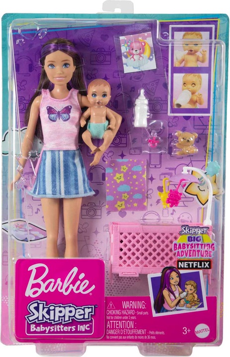 Actual product image Barbie Skipper® Babysitters Inc™ Dolls and Playset