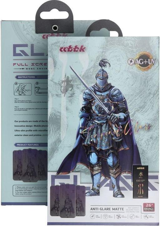 Actual product image OG Protective glass Shuijia Glass - for Iphone 15 Plus / 16 Plus black (Apple iPhone 15 Plus, Apple iPhone 16 Plus)