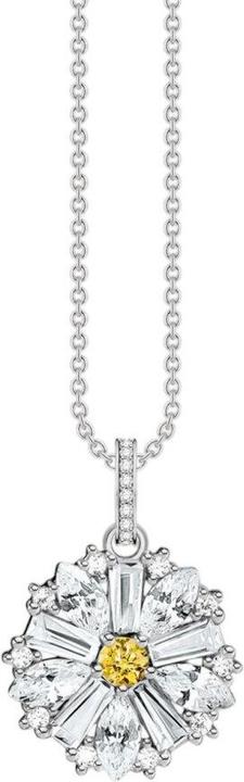 Produktbild Thomas Sabo Halskette Blume Lovely Daisy mit Steinen vergoldet (40 cm)