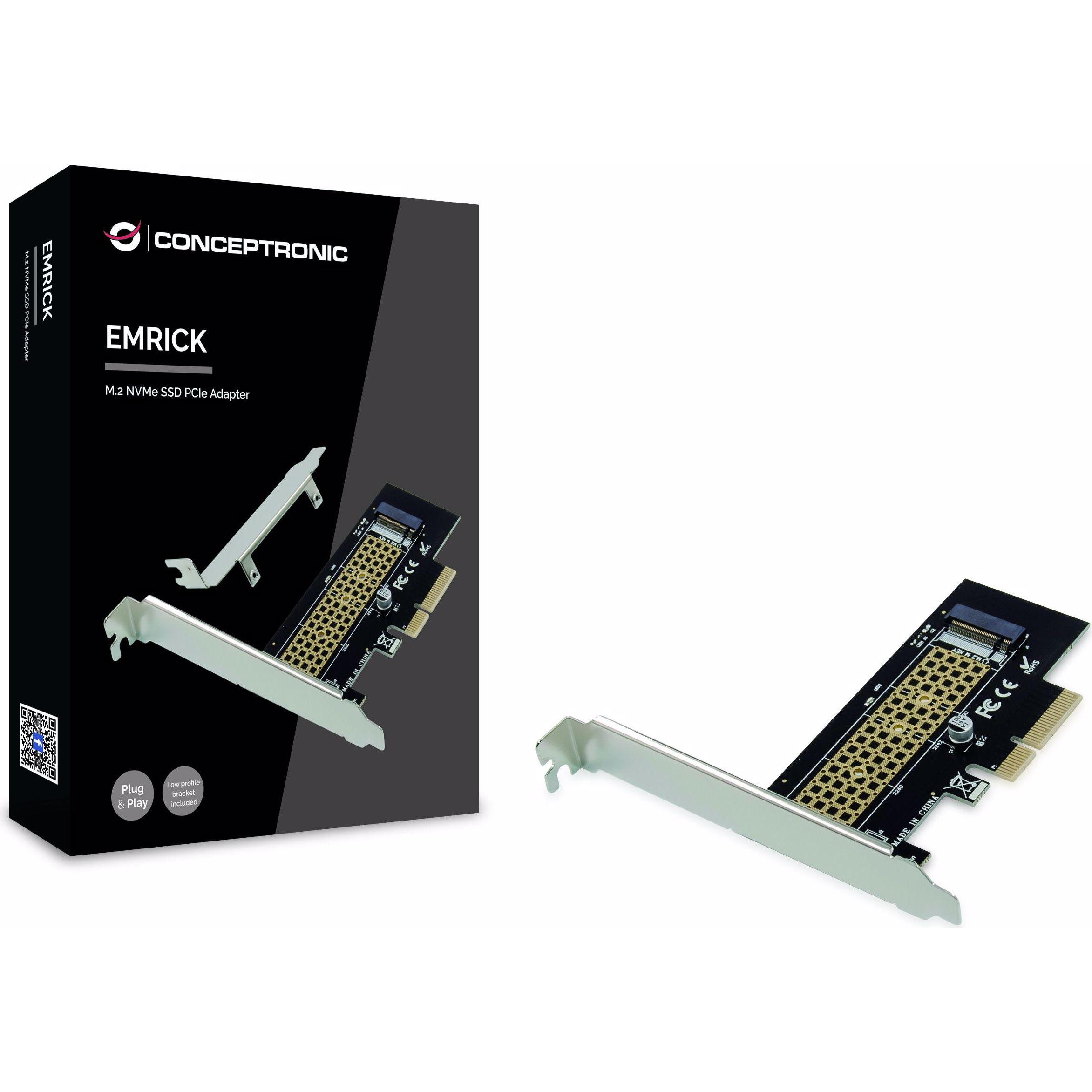 Conceptronic EMRICK M.2 NVMe SSD PCIe Adapter, Scheda controller