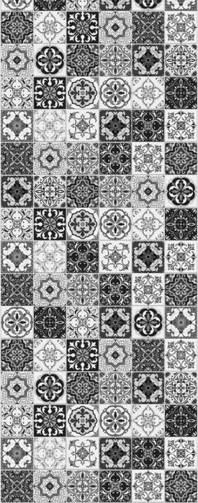 Barcelona Tiles black, White