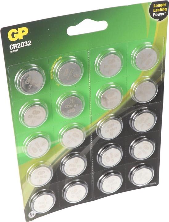 Productafbeelding GP Batteries CR2032 (20 Pcs., CR2032, 220 mAh)