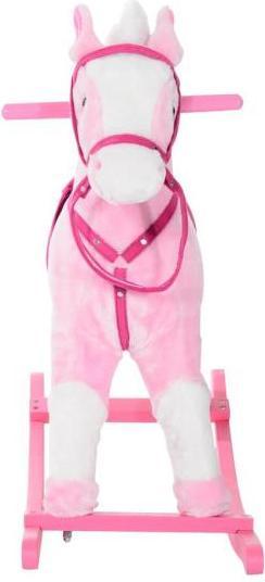 Image du produit Homcom Cheval à bascule rose