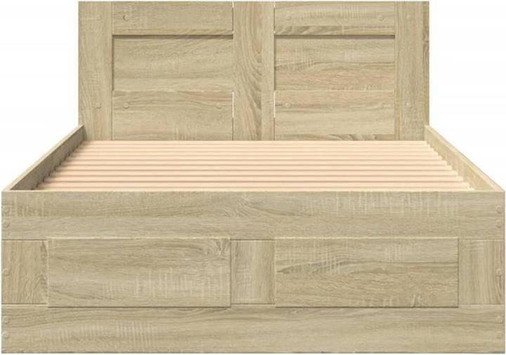 Actual product image VidaXL Bed frame with headboard (100 x 200 cm)