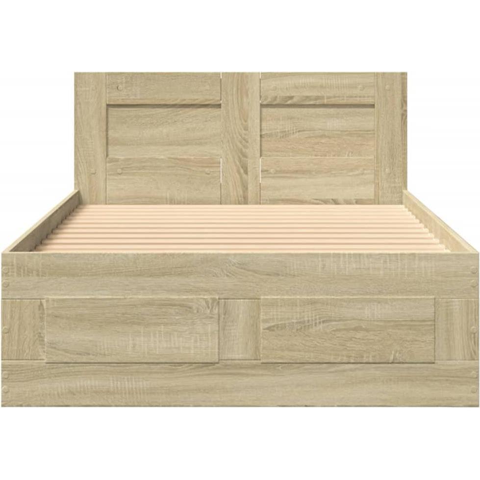 Thumbnail - VidaXL, Bett, Bettgestell mit Kopfteil (90 x 190 cm)