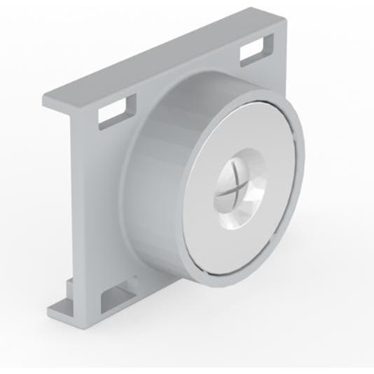 BMB Beschläge, Möbelausstattung, BMB Magnethalter (FLEXIT RE), weissaluminium, RAL 9006