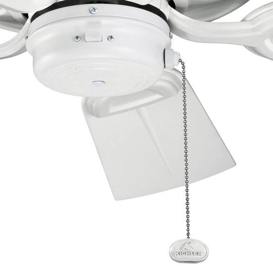 Actual product image Elstead Lighting Kevlar silent ceiling fan Ø107cm IP44 outdoor use