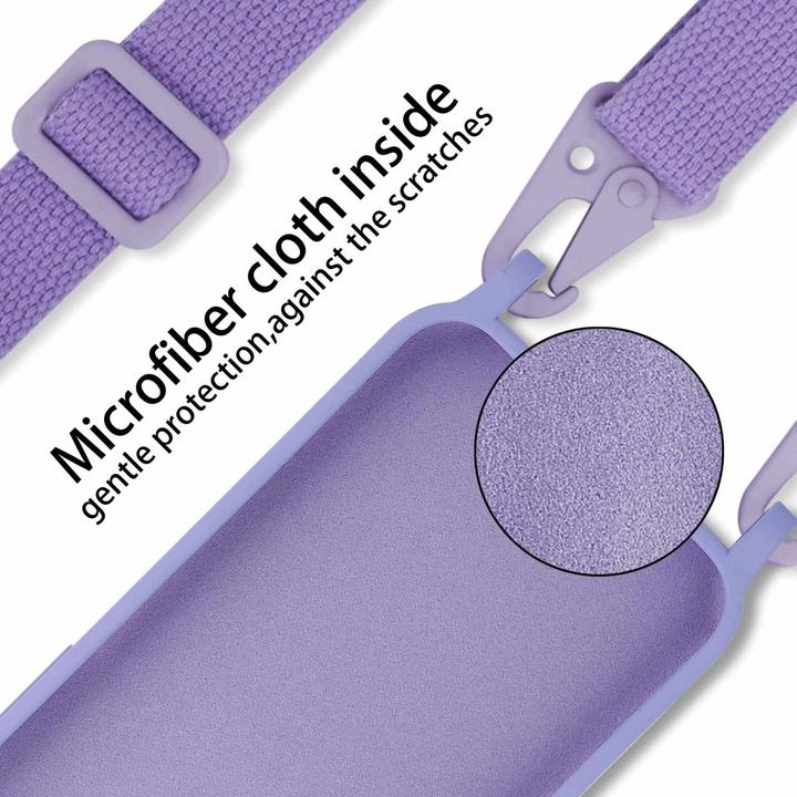 Actual product image Cadorabo Necklace Case Liquid TPU Handy Kette Liquid (Samsung Galaxy Note 10)