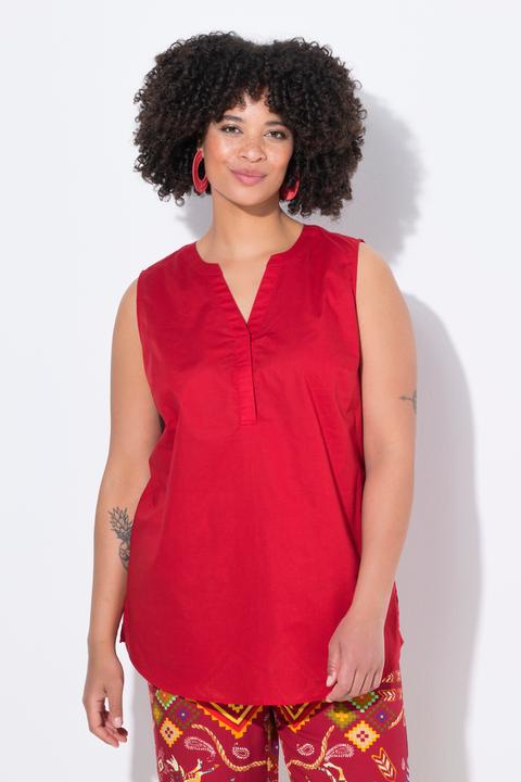 Actual product image Angel of Style Sleeveless Rounded Hem Tunic Neckline Blouse (50)