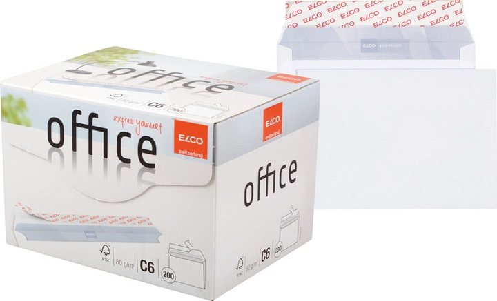 Image du produit Elco Bureau des enveloppes, sans fenêtre (162 x 114 mm, 200 x)
