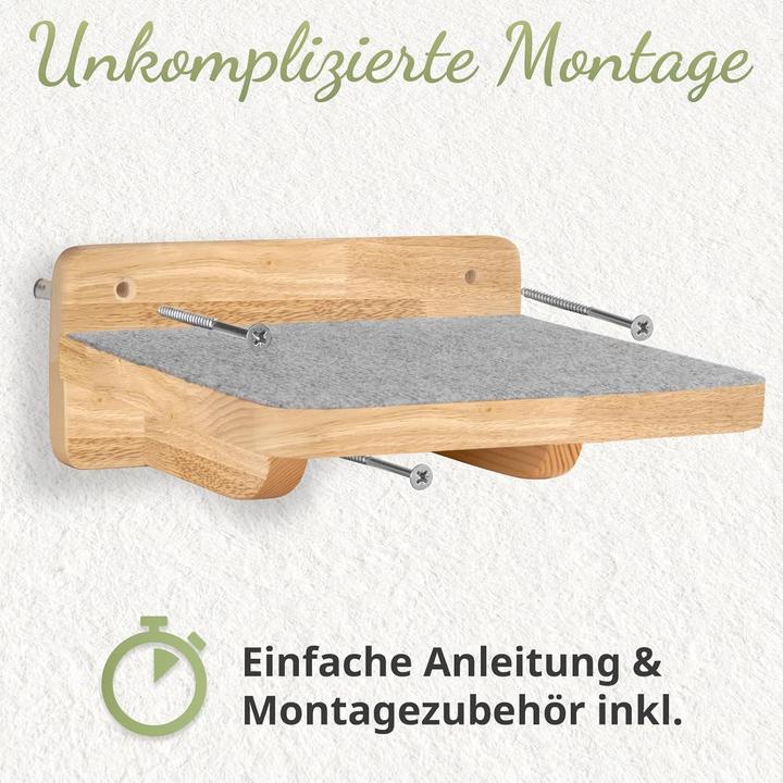 Produktbild Woowood Katzen Kletterwand-Set (Braun)