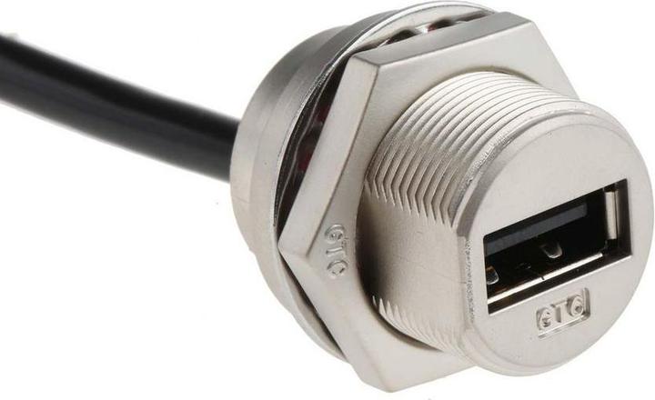 Produktbild RS PRO USB-A Metal C3 Panel Jack Screw (0.23 m, USB 2.0)
