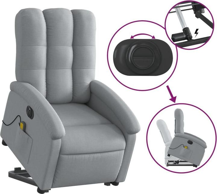 Image du produit vidaXL Massagesessel mit Aufstehhilfe