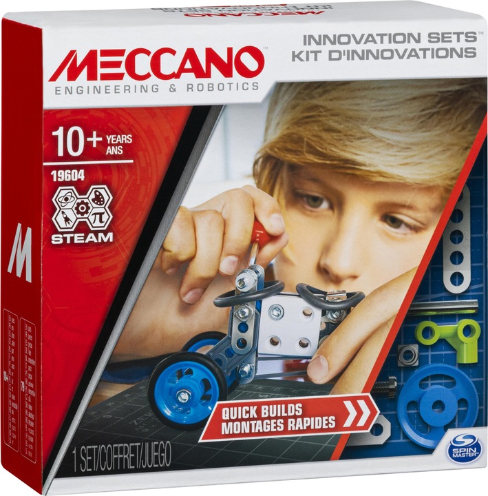 Image du produit Spin Master Meccano, Jeu de construction 1, Quick Builds, MINT- Jeu de construction avec de vrais outils pour