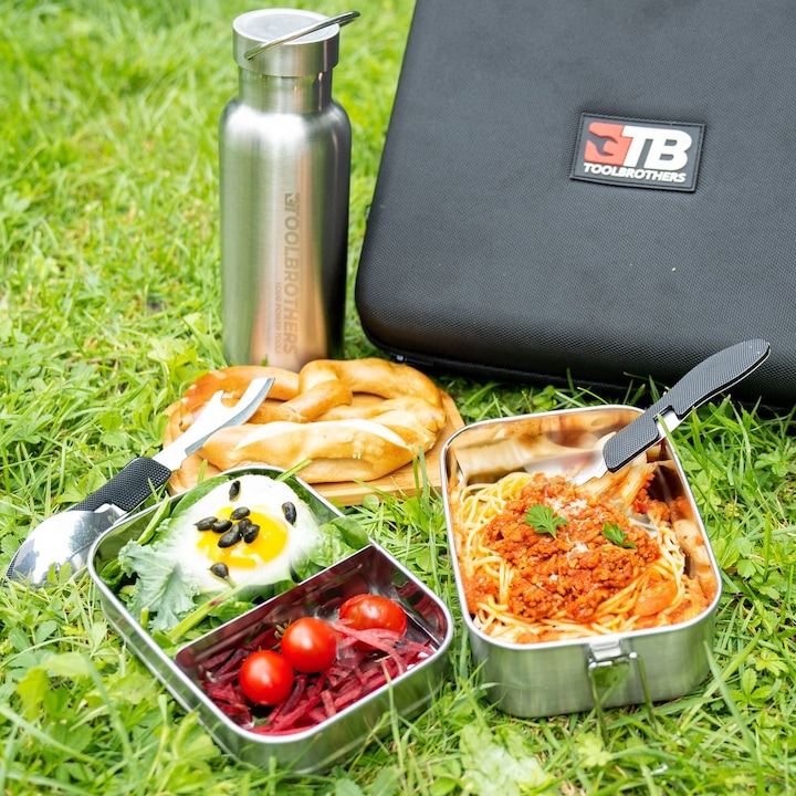 Produktbild Tool Brothers Toolbrothers Fan Lunchpaket in Hardcase Tragetasche Lunchtasche Wasserdicht mit Edelstahl Brotdose
