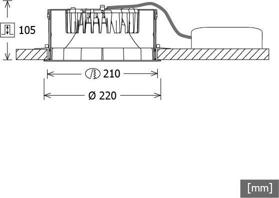 Produktbild LTS LED-Einbaudownlight (3040 lm)