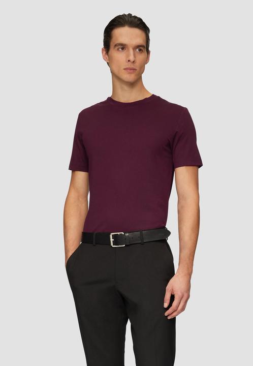 Produktbild S.Oliver T-Shirt Jerseyshirt im Slim Fit aus merzerisierter Baumwolle (3XL)