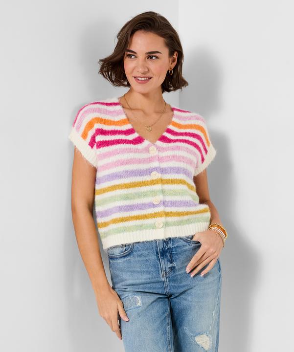 Produktbild Joe Browns Stripe V Neck Sleeveless Cardigan (44)