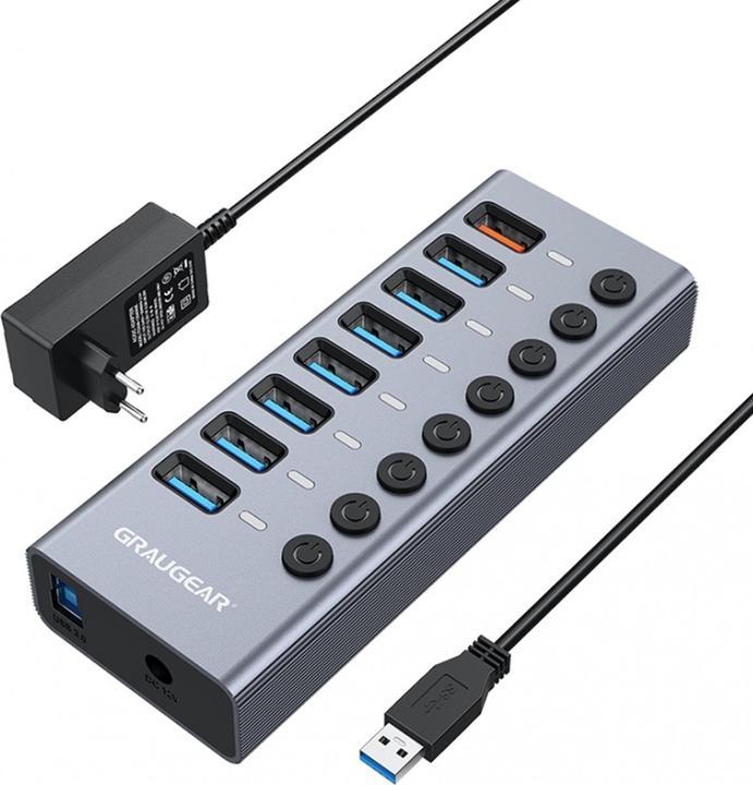 Graugear G-HUB71-A (USB-C, 8 ports)