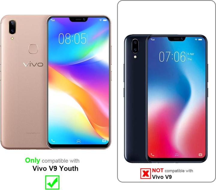 Actual product image Cadorabo Book Jeans Optics Cover (Vivo V9 Youth)