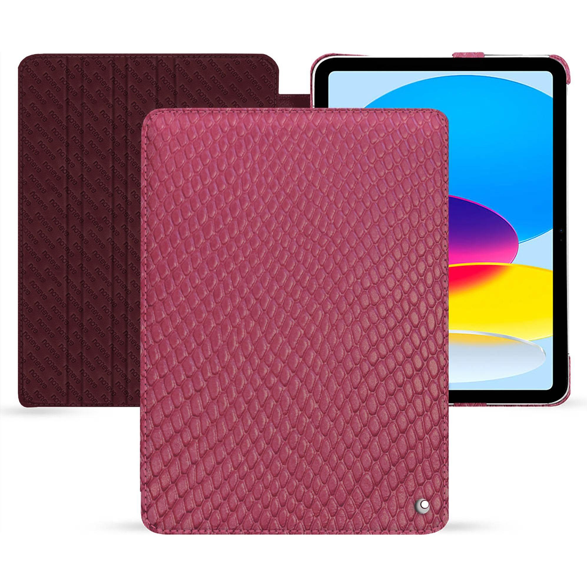 Noreve Lederschutzhülle horizontal (iPad 2022 (10. Gen)), Tablet Hülle, Rosa