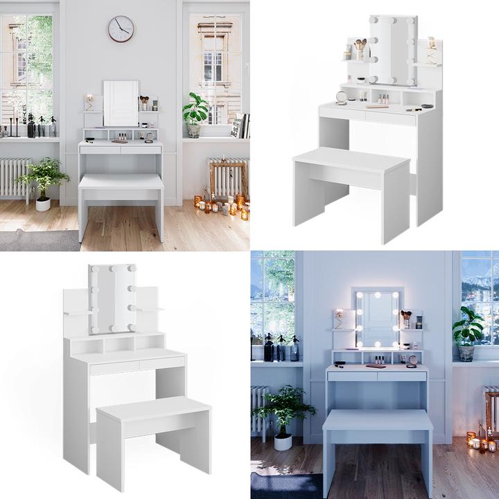 Image du produit Vicco Ania avec éclairage LED et banc (80 x 40 x 139.60 cm)