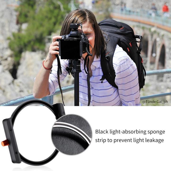 Actual product image K&F Concept Concept Filterkit Square: Houder ND1000 GND8 Soft (Graduated neutral density filter, Neutral density filter, 100 mm)