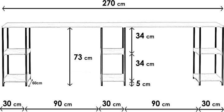 Produktbild Kalune Design Cairo (160 x 145 x 60 cm)