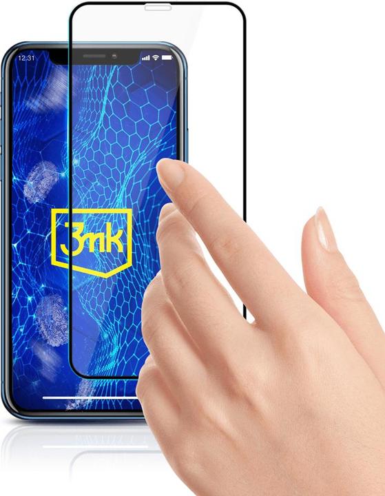 Image du produit 3MK HardGlass Max Lite for iPhone Xr / 11 black frame (1 pcs, Apple iPhone XR)