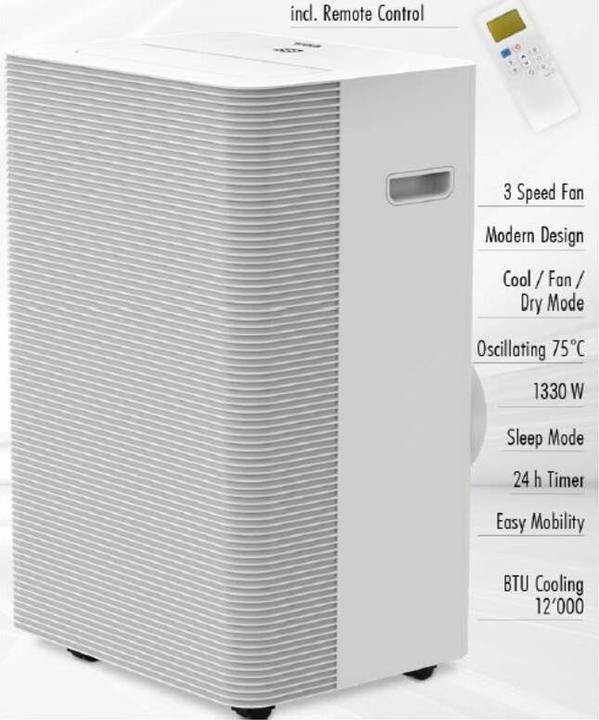 Actual product image Trisa Air conditioning unit "Cool Mate" 9362.7045 (12000 BTU/h)
