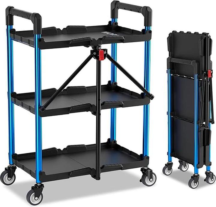 Produktbild Workpro Three-tier folding tool cart, 61 x 44 x 88,5 cm (22.50 kg, 3)