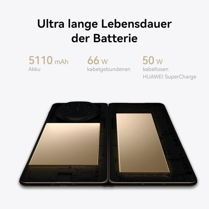Produktbild Huawei Faltbares Smartphone mit Ultra Chroma Kamera, Live Multitasking und 5110 mAh Akku (512 GB, Schwarz)