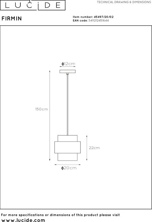 Produktbild Lucide Firmin (E27)