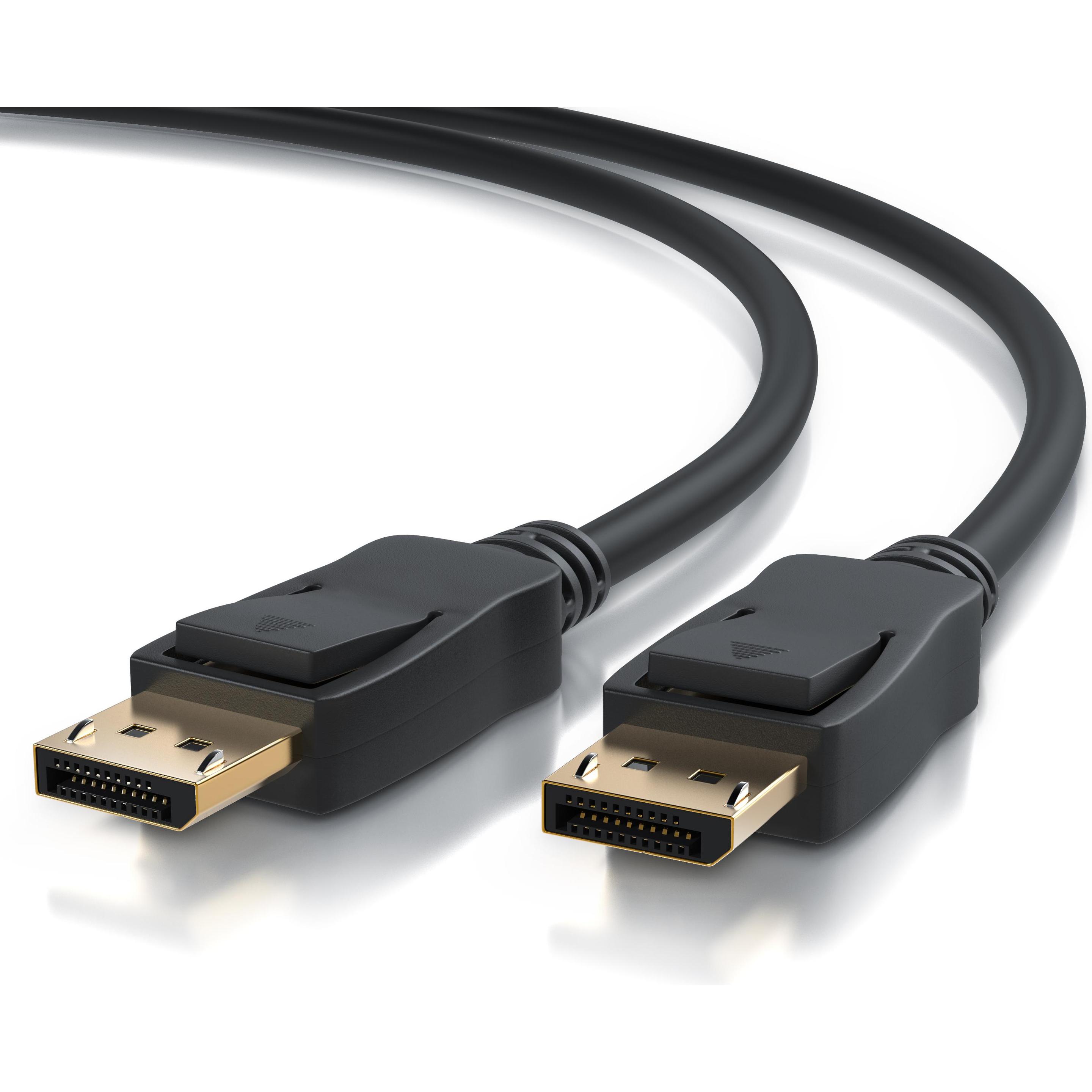 Primewire DisplayPort Kabel, DP 2.0, Monitorkabel 8K 7680 x 4320 @ 60Hz, 4K 3840 x 2160 @ 120Hz, DSC, HDR (1 m, DisplayP...