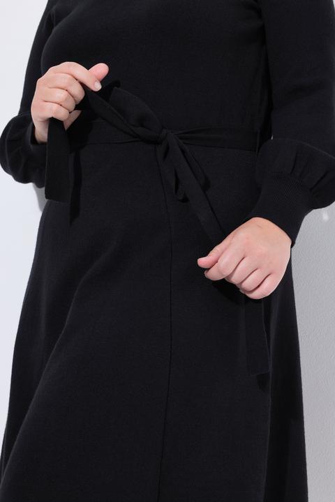 Produktbild Miamoda Strickkleid, Midilänge, Rollkragen, Taillengürtel (42, 44)