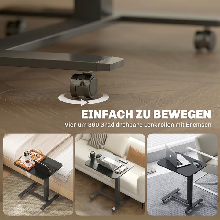 Image du produit Homcom Schreibtisch Spanplatte, Stahl Schwarz