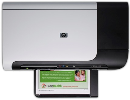 Actual product image HP Officejet 6000 Ink Jet, LAN (Ink, Colour)
