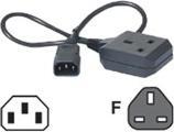 Produktbild APC Power Cord, C14 to BS1363 (UK), 0.6m
