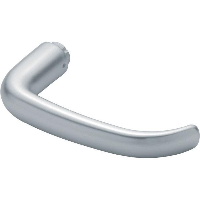 Hoppe, Türgriff + Fenstergriff, Türdrückerlochteil 1301 Aluminium F1 / naturfarbig Vierkant 8 mm DIN links / rechts (Tür...
