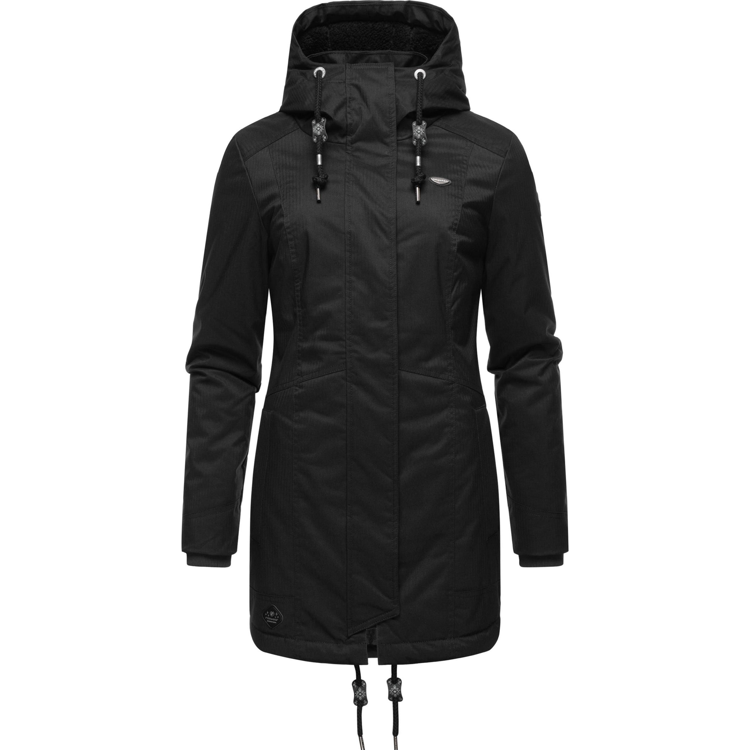 Ragwear, Damen, Jacke, Tunned (3XL), Schwarz, 3XL