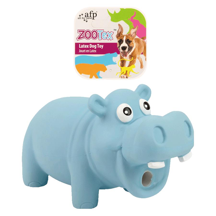 All For Paws Afp ZooTex Hector The Hippo - S (Kauwspeeltje Voor Honden), Hondenspeelgoed