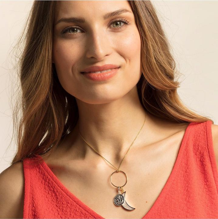 Image du produit Thomas Sabo Charm pendentif lune nacre (Argent)