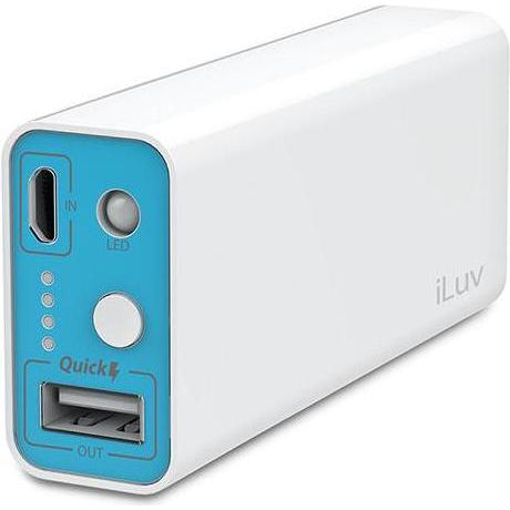 iLuv myPower 5200 (5200 mAh, 5 W), Powerbank, Weiss