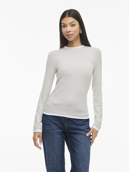 Immagine prodotto Vila VIADI Rundhals Oberteil mit langen Ärmeln (L)