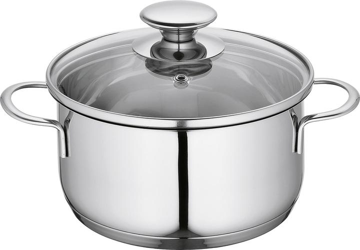 Actual product image Küchenprofi Mini pot w.glass lid 16 cm, 1.5 Lt (16 cm, Pot, Stainless steel)