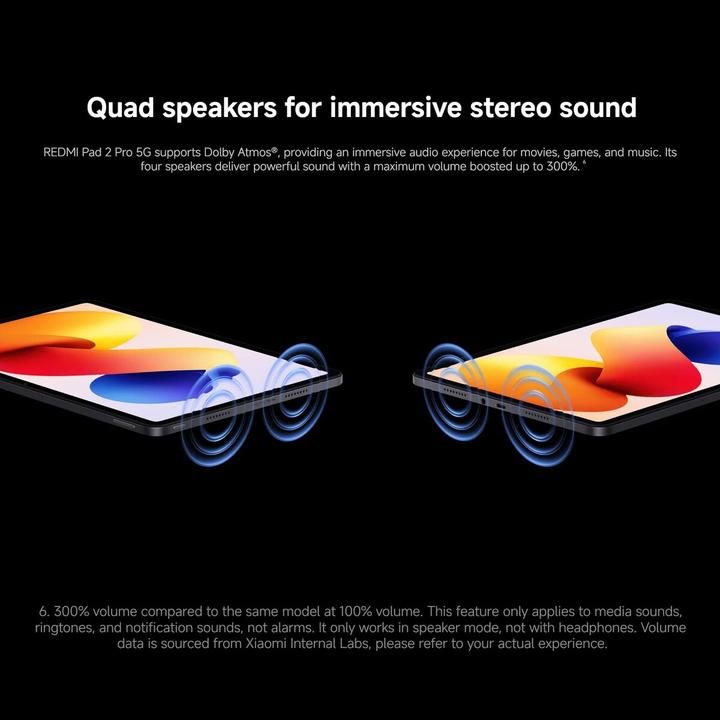 Actual product image Xiaomi Redmi Pad 2 Pro 5G 5G 128 GB - Graphit Grey (5G, 12.10", 128 GB, Dark grey, Graphite gray, Graphite grey)