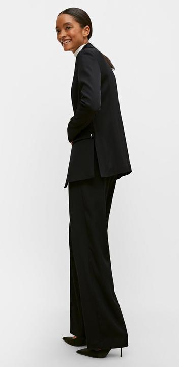 Actual product image Comma Regular Fit Blazer with Side-Vented Hem, Satin-Lined Viscose Stretch, Notched Lapel, Button Closure (Frequency band 38 (2600 MHz))