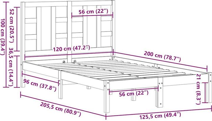 Produktbild vidaXL Mahala (120 x 200 cm)