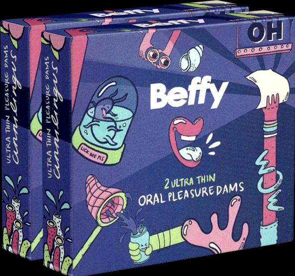 Actual product image Asha International Asha "Beffy Oral Dam" 2 x 2 odourless lick wipes (4 pcs.)
